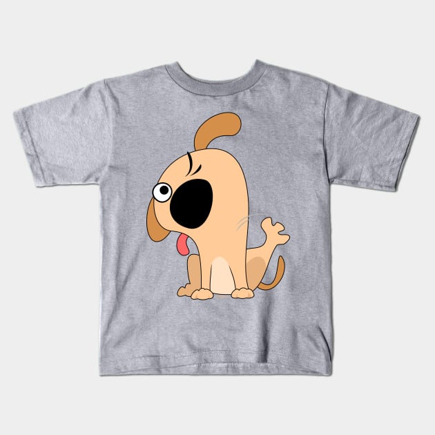 Puppy Kids T-Shirt by tuditees